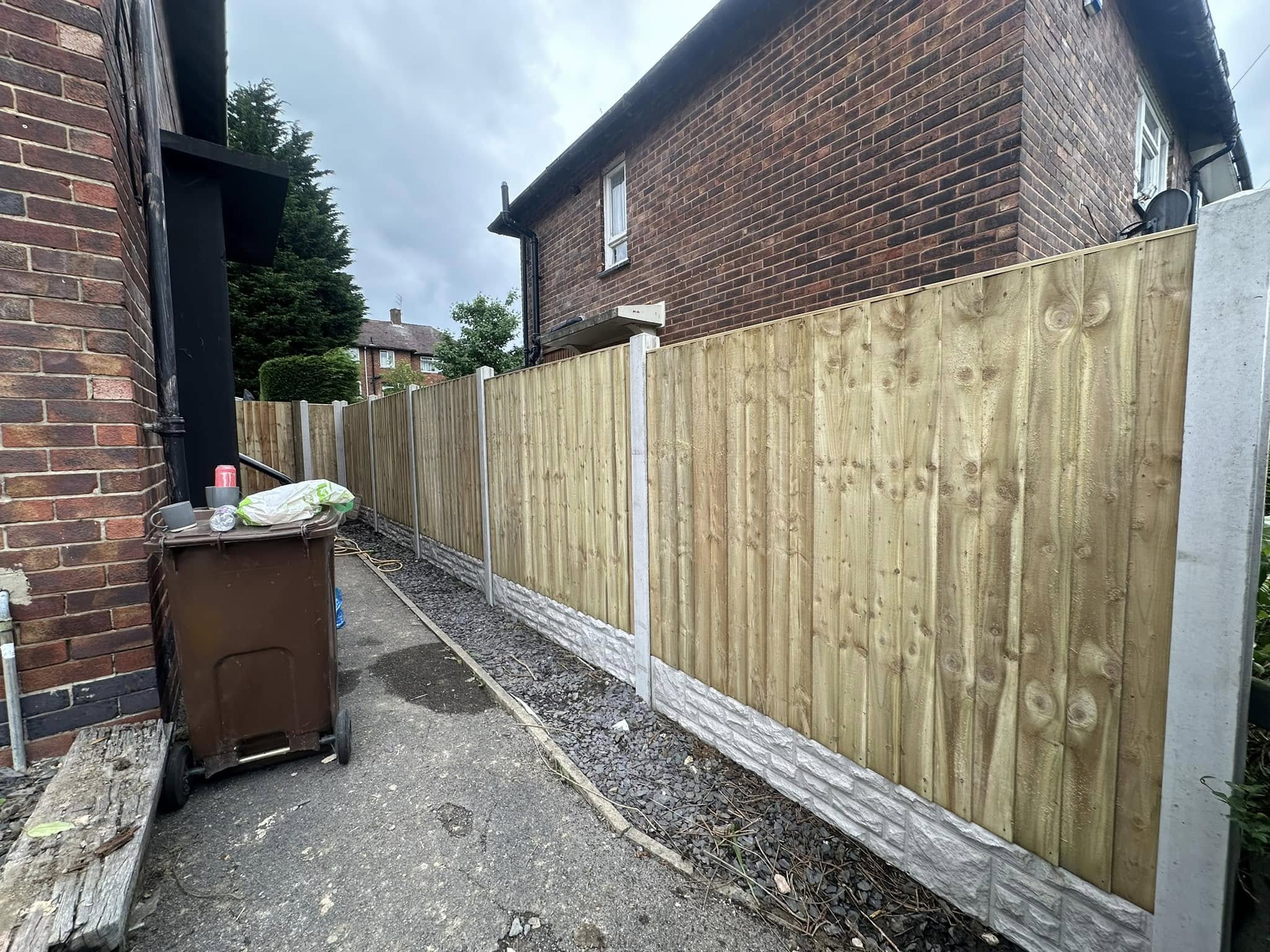 Fencing project in Worcestershire